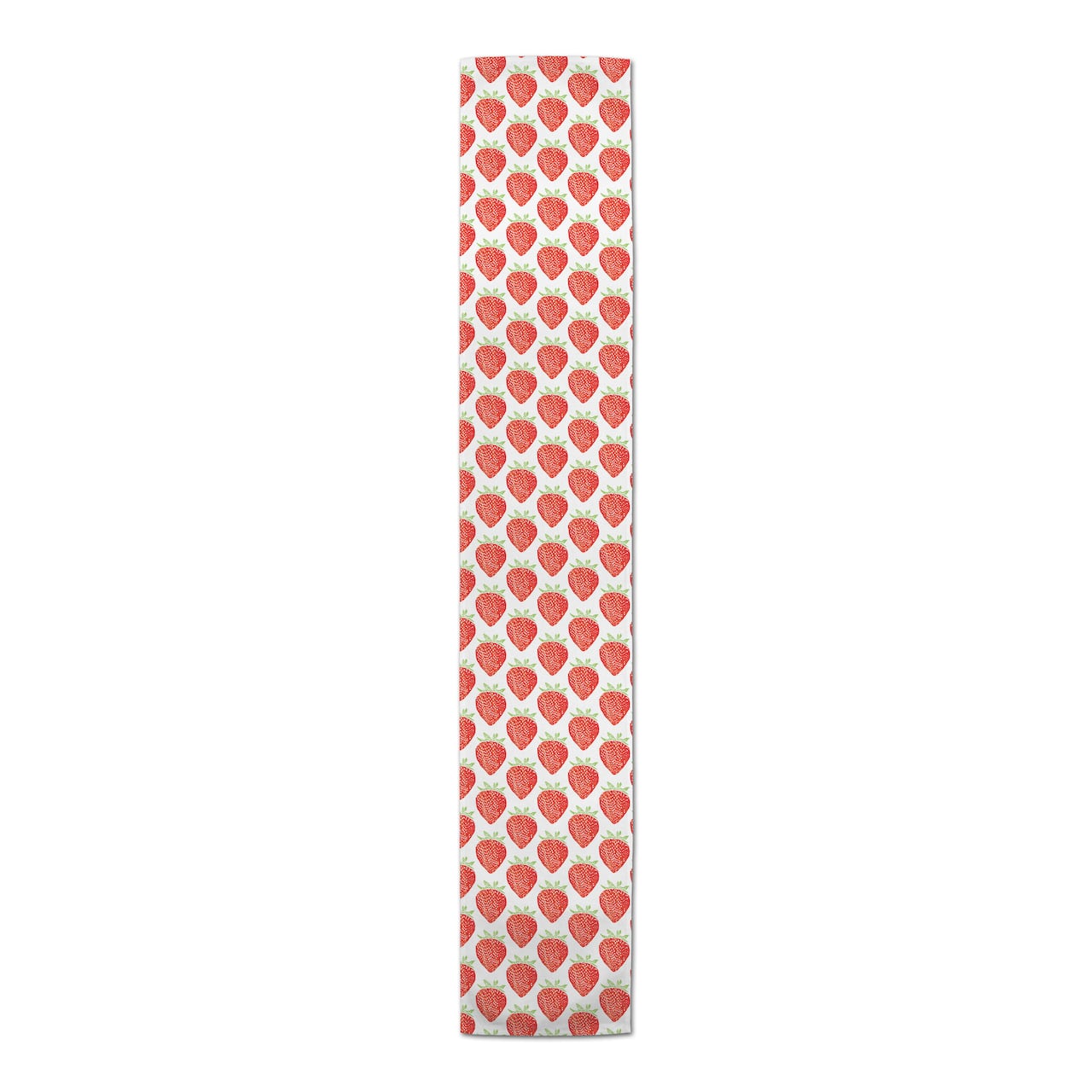 Watercolor Strawberries Indoor/Outdoor Table Runner